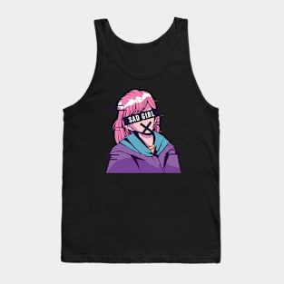 Sad Anime Girl Tank Top